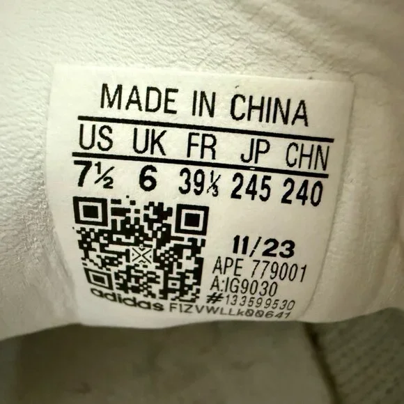 Adidas Samba OG White with Black Stripes Womens Size 7.5 - Picture 8 of 8